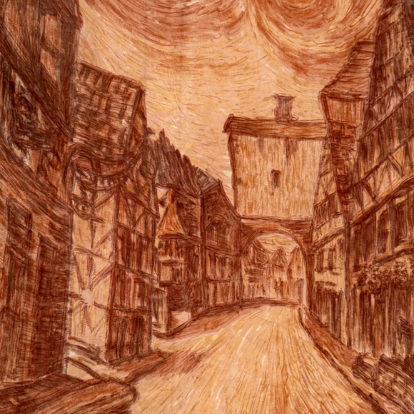 Vintage, Beautiful, Understated Silk Scarf - Picture 5 of 8